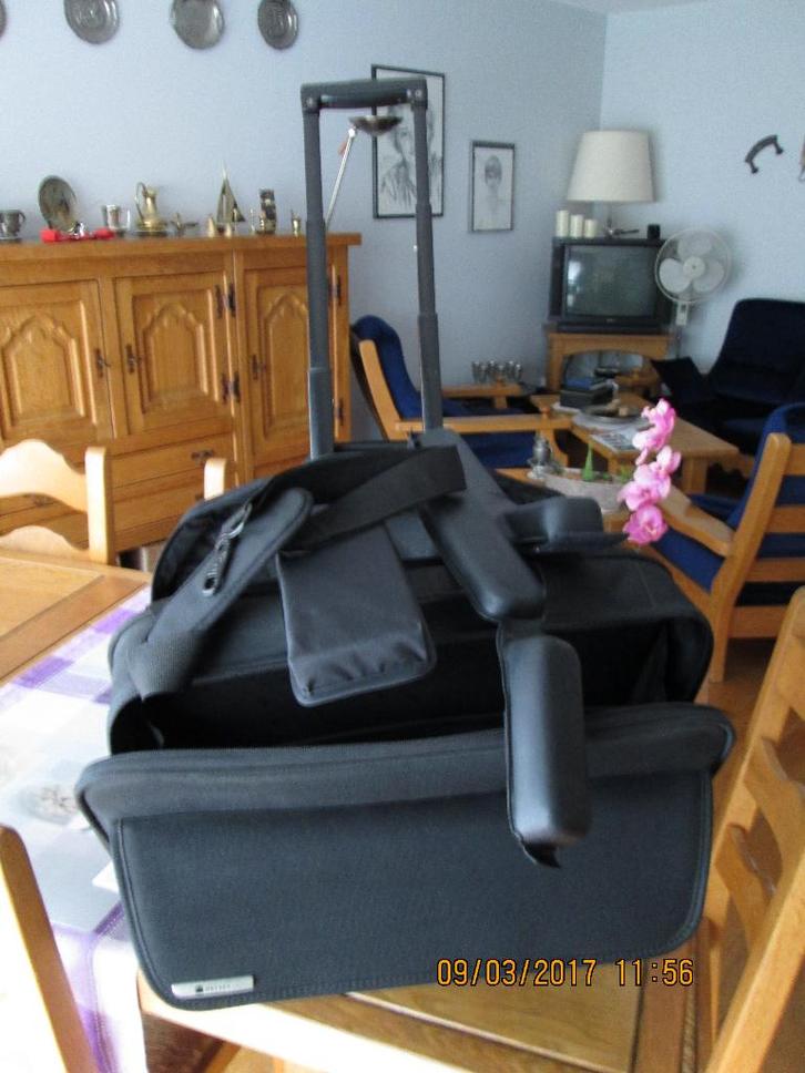 Valise trolley business Delsey et autres., Handtassen en Accessoires, Koffers, Nieuw, Leer, Slot, Uitschuifbare handgreep, Wieltjes