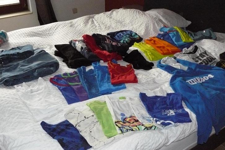 partij jongenskleding maat 140-146, Kinderen en Baby's, Kinderkleding | Kinder-kledingpakketten, Gebruikt, Maat 140, Ophalen