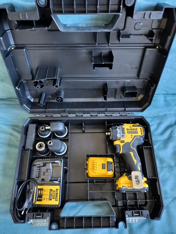 Dewalt DCD703, Doe-het-zelf en Bouw, Gereedschap | Boormachines, Zo goed als nieuw, Boor- en Schroefmachine, Variabele snelheid