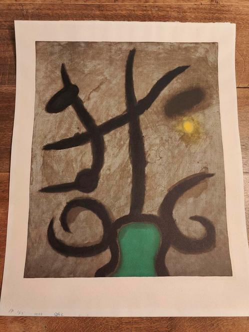 Lithografie Miro - Femme Assise 2/5, Antiek en Kunst, Kunst | Schilderijen | Abstract, Ophalen of Verzenden