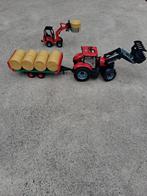 Bruder tractor met kar balen en laadschaefer., Kinderen en Baby's, Ophalen