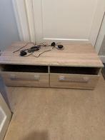 Licht bruin tv meubel met ledverlichting, Ophalen, Zo goed als nieuw