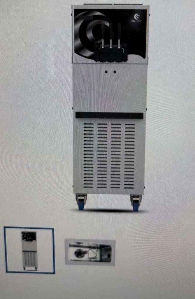 Machine a glaces soft GELMATIC 3 gouts, Enlèvement, Comme neuf