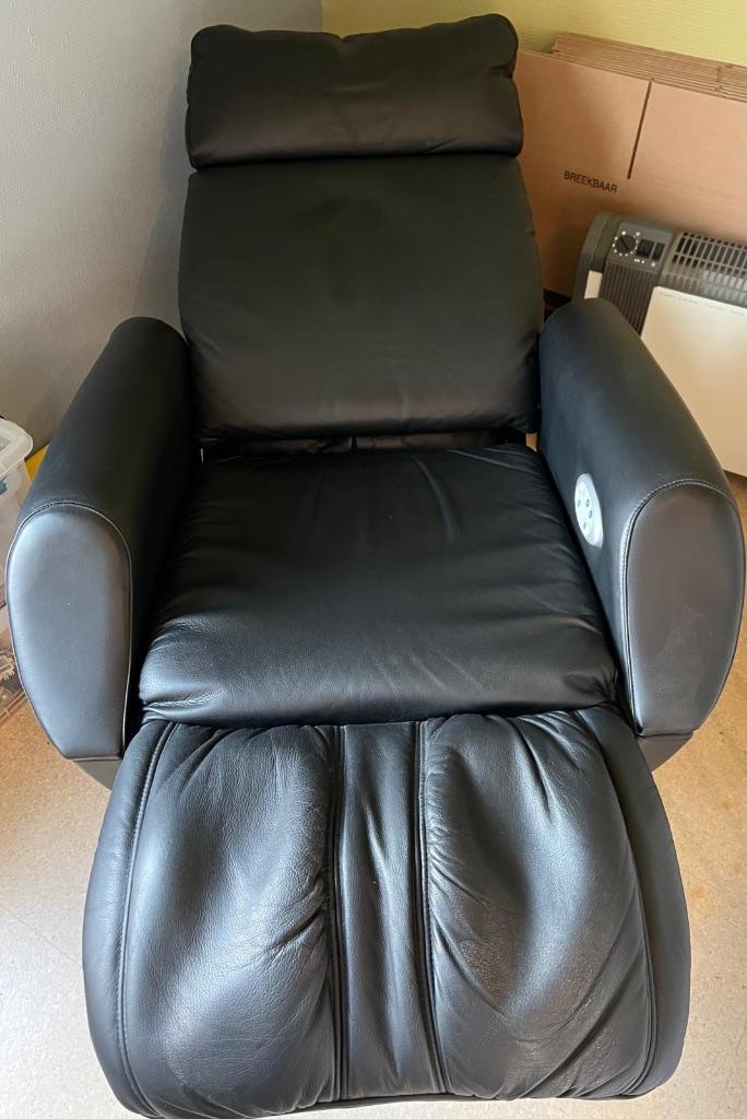Massage zetel Top kwaliteit, weg wegens verhuis, Ophalen, Zo goed als nieuw, Eenpersoons, Leer