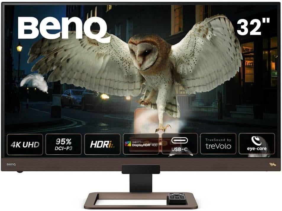 BenQ EW3280U (32" 4K HDR Multimedia Monitor met HDRi), Computers en Software, Monitoren, Ophalen, IPS, BenQ, Zo goed als nieuw