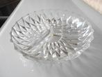 ancien plateau à compartiment apéro vintage en verre, Enlèvement ou Envoi, Comme neuf, Rond, Autres matériaux