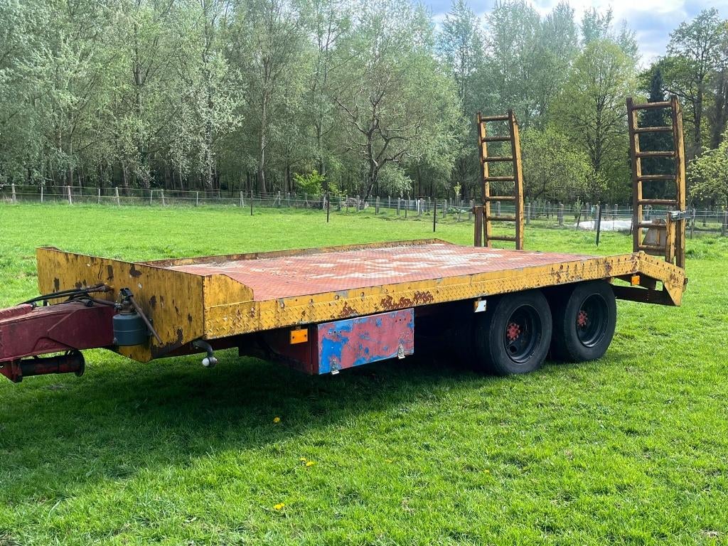 Dieplader tandem-as met oprijrampen en hydraulische rem, Zakelijke goederen, Ophalen, Overige, Transport
