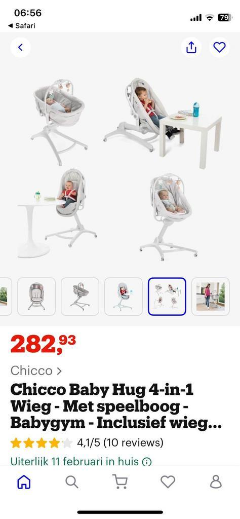 Chicco baby hug 4in1, Kinderen en Baby's, Wipstoeltjes, Zo goed als nieuw, Chicco, Ophalen