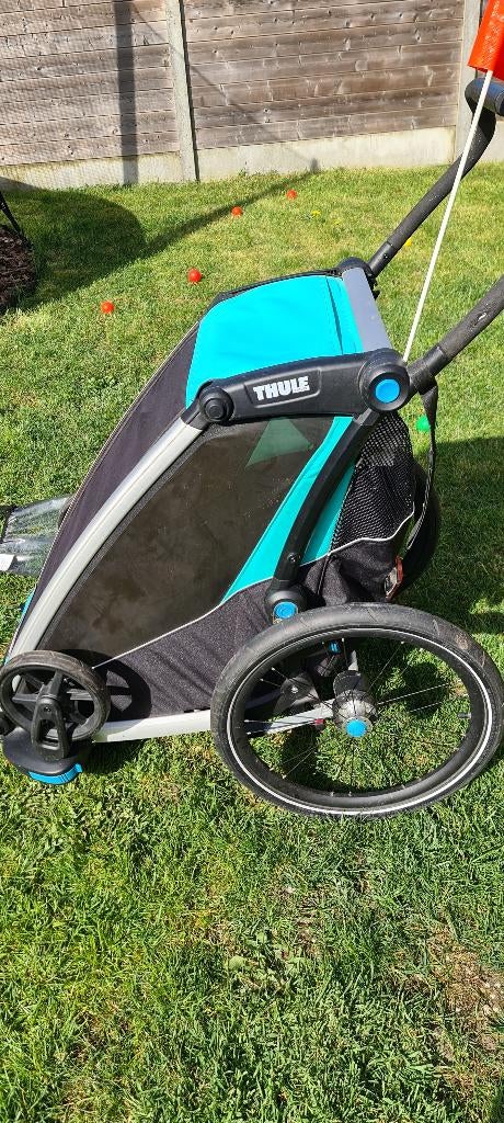 Thule Chariot lite single 1 zitter fietskar, Vélos & Vélomoteurs, Accessoires vélo | Remorques, Pliable, 20 à 40 kg, Comme neuf