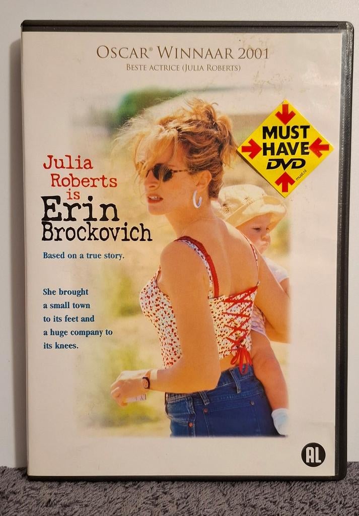Erin Brockovich DVD Julia Roberts (Als NIEUW), Cd's en Dvd's, Dvd's | Klassiekers, Verzenden