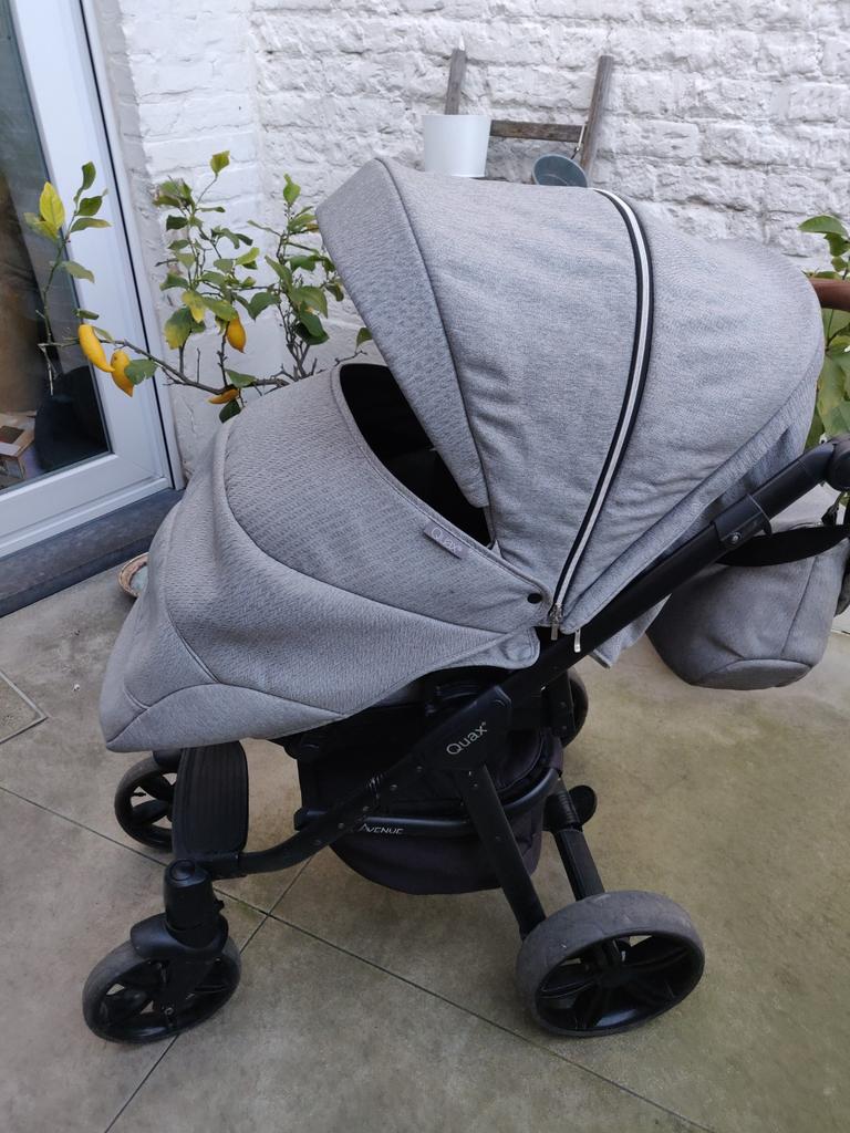 Quax Avenue buggy, Kinderen en Baby's, Buggy's, Gebruikt, Overige merken, Duomodel, Regenhoes, Verstelbare rugleuning, Voetenzak
