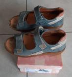 Blauwe lederen sandalen EB (voor steunzolen) maat 33, Gebruikt, Schoenen, Ophalen of Verzenden, Jongen