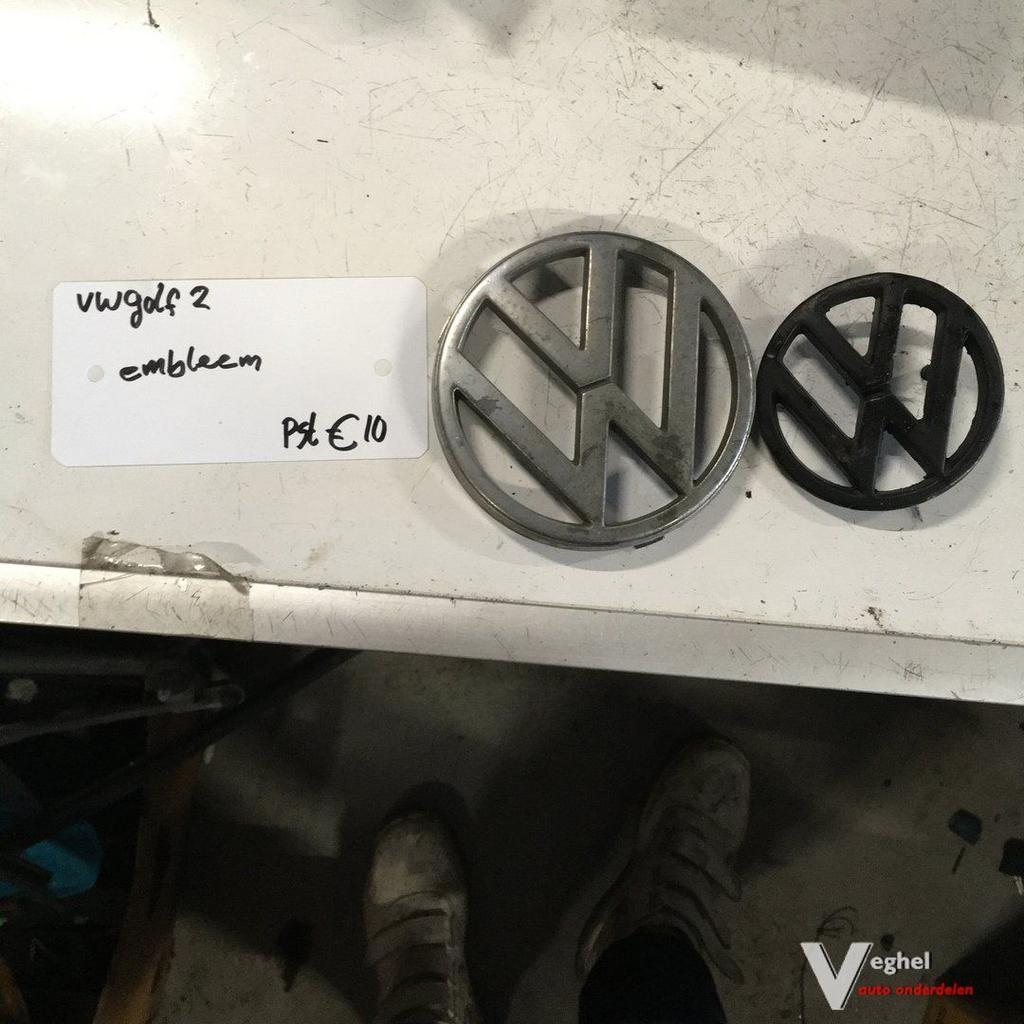 Vw Golf 2 1987 Embleem, Auto-onderdelen, Carrosserie, Gebruikt, Ophalen of Verzenden