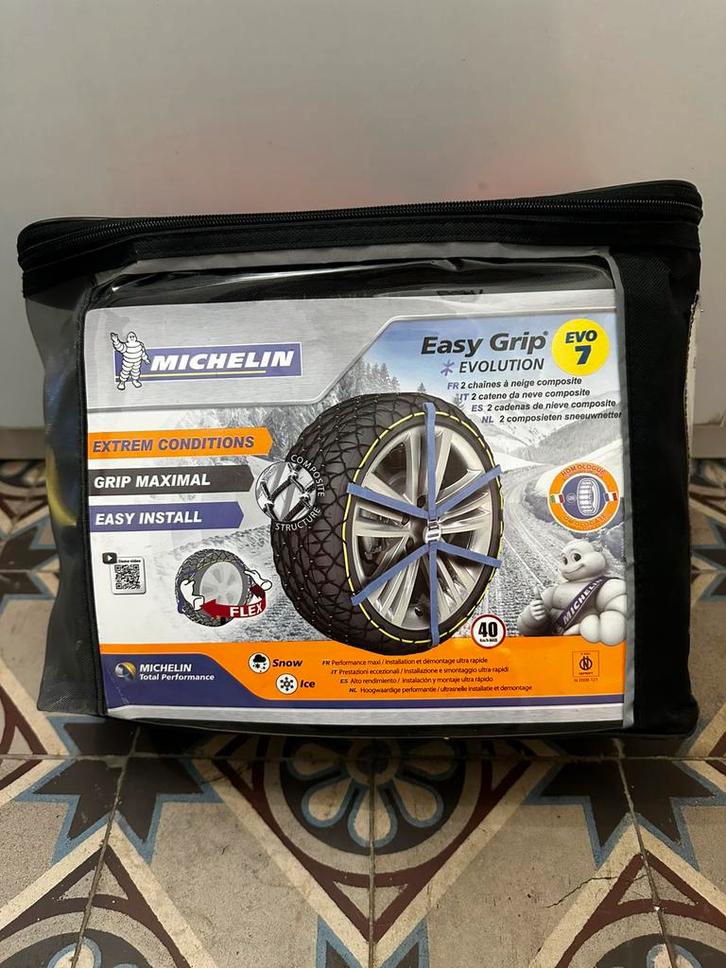 Chaînes à neige Michelin Easy Grip Evolution EVO 7, Autos : Divers, Chaînes, Neuf, Enlèvement