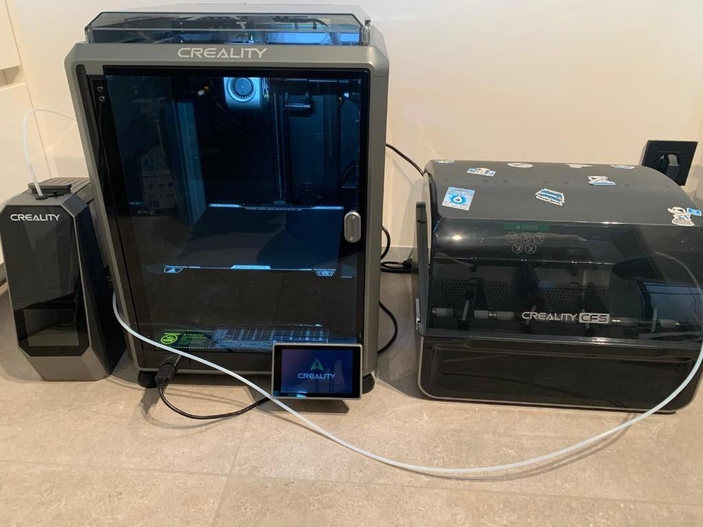 Creality K1C + CFS (AMS) + filament droger - nieuwe staat, Computers en Software, 3D Printers, Ophalen, Ingebouwde Wi-Fi, Zo goed als nieuw