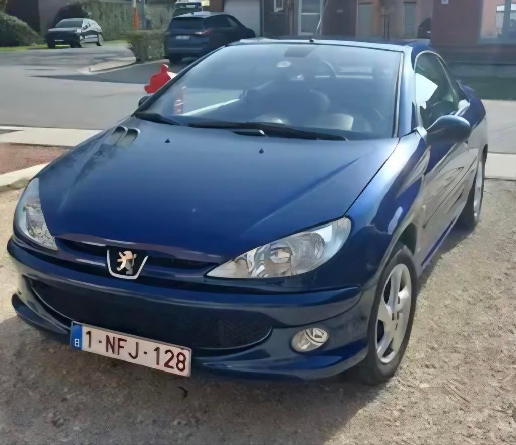 2006 Peugeot 206 CC 1.6i Nieuw Staat ! Gekeurd VVK !, Stof, Cabriolet, Blauw, Handgeschakeld