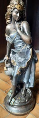 Beeld Dame, meisje Gesigneerd gips, plaaster, Antiek en Kunst, Ophalen