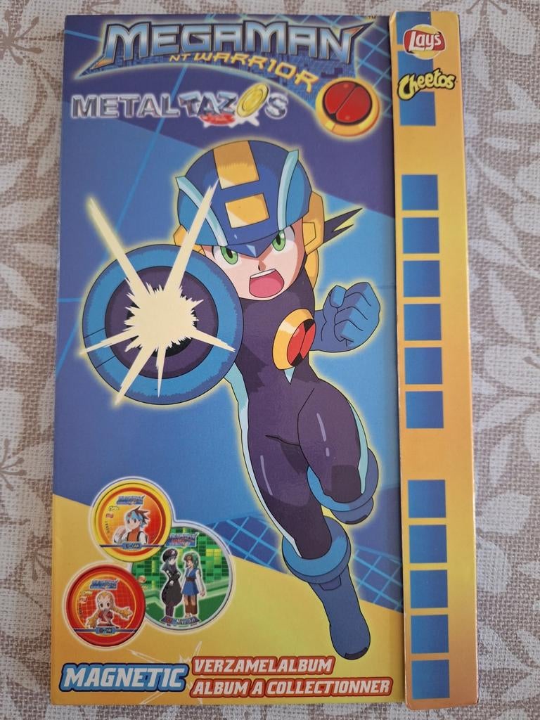 Megaman metal tazos. Magnetic verzamelmap, Collections, Enlèvement ou Envoi