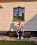 2x oude massieve eiken balk, zitbank, moerbalk, Ophalen, Gebruikt, Minder dan 25 mm, Eiken