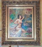 Rijk olieverfschilderij naakte vrouw, Antiek en Kunst, Ophalen