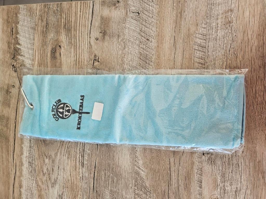 golfhanddoek met clip - Golfclub Krokkebaas, Sport en Fitness, Golf, Ophalen of Verzenden, Nieuw, Overige typen, Overige merken