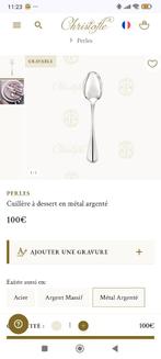 Cuillières Christofle métal argenté, Ophalen