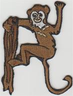 Aap stoffen opstrijk patch embleem #2, Verzamelen, Verzenden, Nieuw