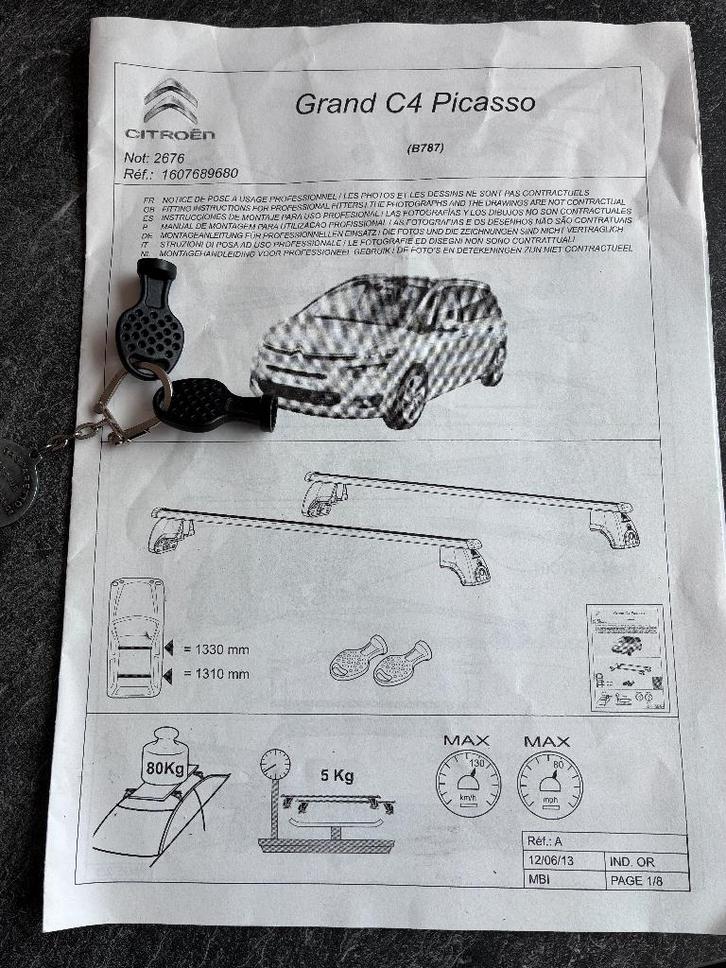 C4 Space Tourer dakdragers, Auto-onderdelen, Sidebars, Gebruikt, Ophalen