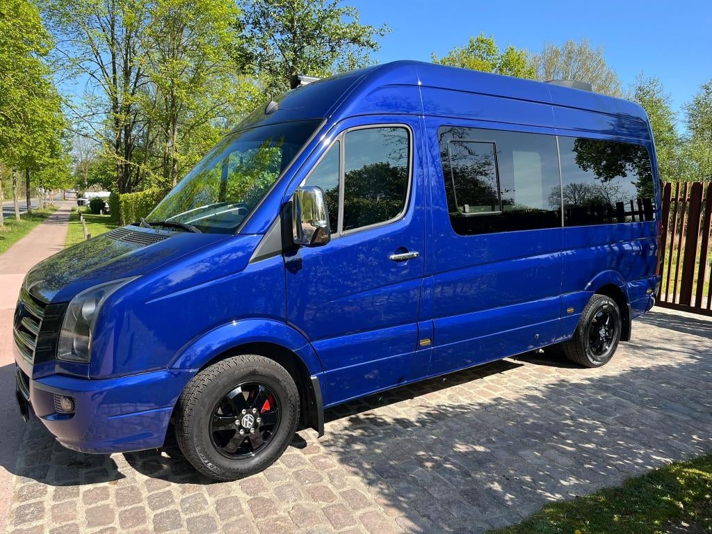 Buscamper Volkswagen Crafter 2.5 TDI L2H2 / 197000 km / 2007, Caravanes & Camping, Camping-cars, Particulier, jusqu'à 2, Modèle Bus ou Fourgon aménagé