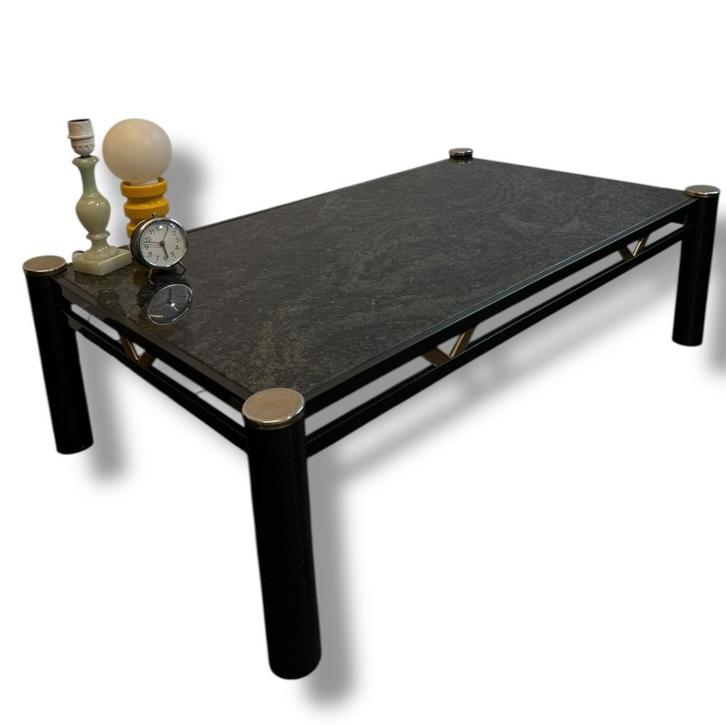 Vintage design salontafel Fedam, Huis en Inrichting, Tafels | Salontafels, Gebruikt, Minder dan 50 cm, 50 tot 100 cm, 100 tot 150 cm