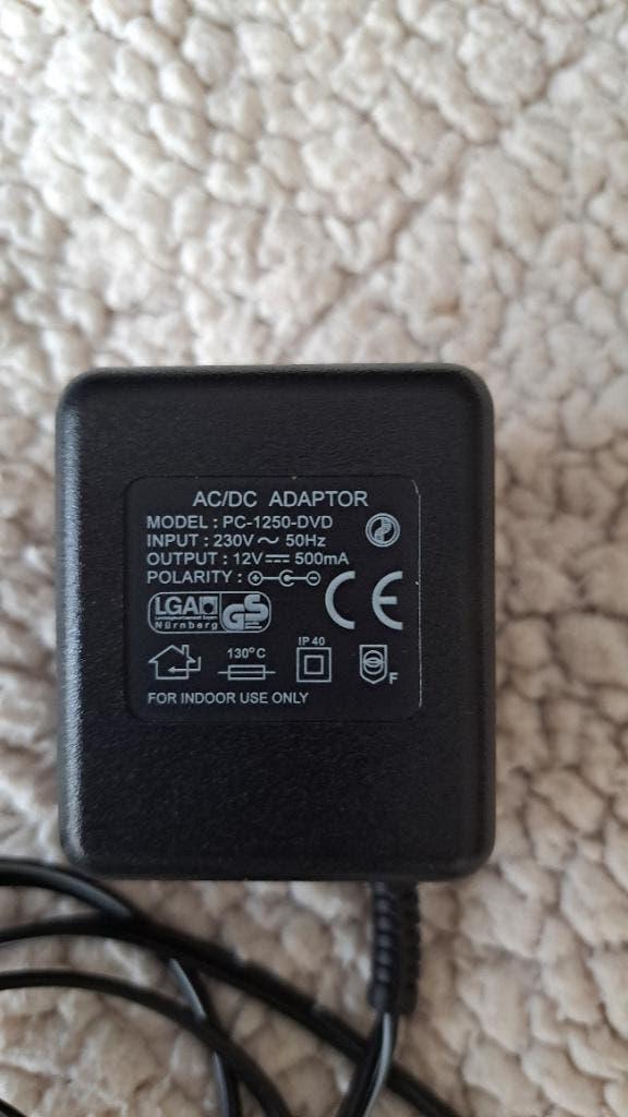 PC-1250-DVD Prise Adaptateur Secteur 6W 12V 500mA (3)&, Ophalen of Verzenden