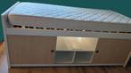 Lit mi-hauteur + sommier + matelas 90x200 + rangements, 90 cm, Lit mi-hauteur mezzanine, Une personne, Enlèvement
