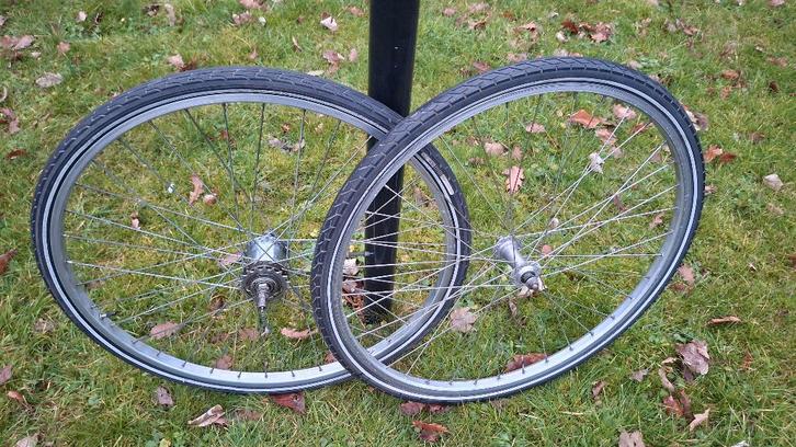 26” alu. retro wielset Sturmey Archer 3 GOEDE WERKENDE STAAT, Vélos & Vélomoteurs, Vélos Pièces, Utilisé, Enlèvement