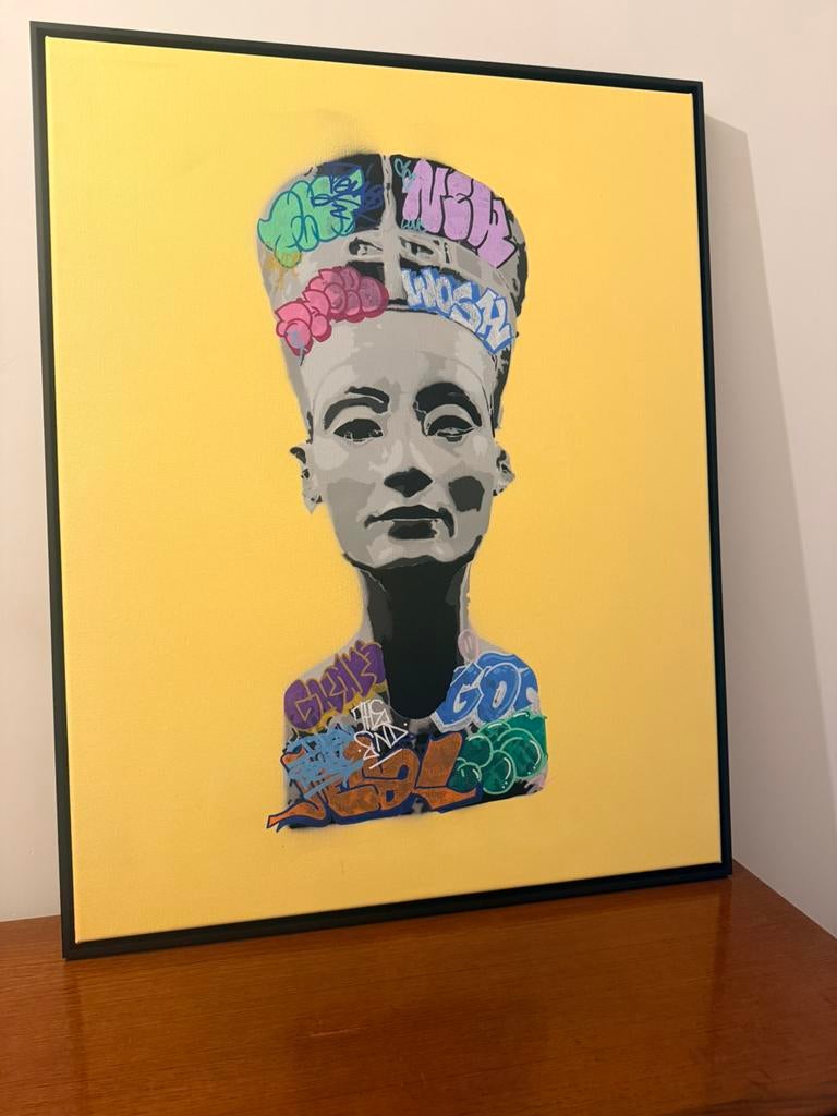 Quiona+ « La Néfertiti », Antiquités & Art, Art | Peinture | Moderne, Enlèvement