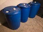 Blauwe plastic trommel van 220 l, Tuin en Terras, Ophalen