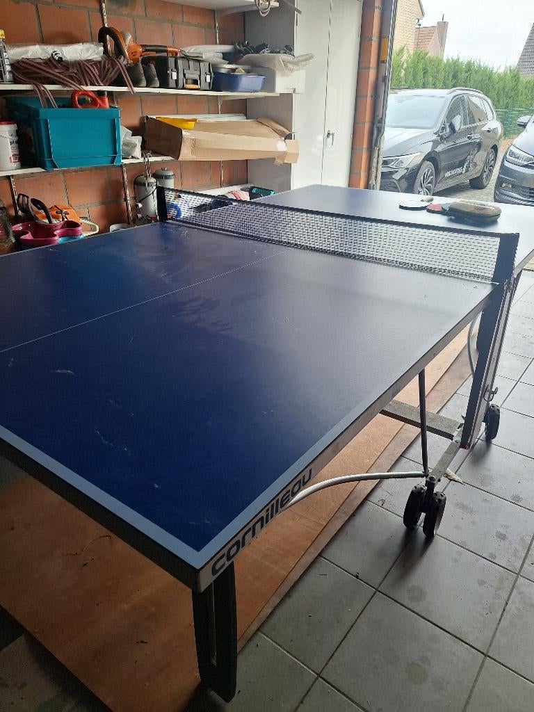 Pingpongtafel, Sport en Fitness, Tafeltennis, Ophalen, Zo goed als nieuw, Tafel Outdoor, Inklapbaar