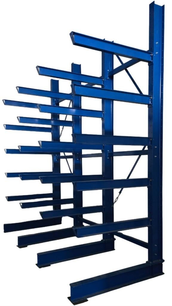 Draagarmstelling zwaar en sterk, 400cm hoog met armen 130cm, Bricolage & Construction, Enlèvement