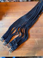 160 cm zwarte synthetische touwriem, Dieren en Toebehoren, Ophalen of Verzenden, Zo goed als nieuw