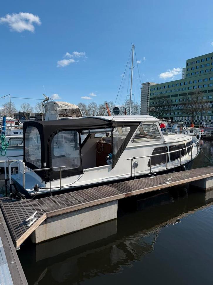 Stalen motorjacht 9,50 m, Peugeot diesel, vaarklaar, koopje!, Sports nautiques & Bateaux, Bateaux à moteur & Yachts à moteur, Utilisé