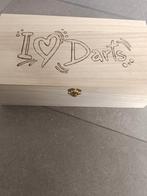 Houten Opbergdoos met I love darts, Ophalen of Verzenden
