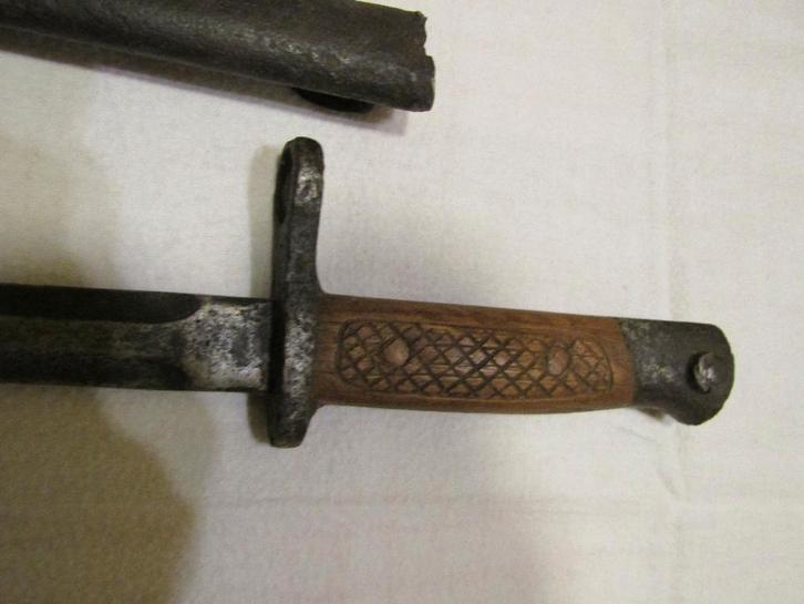 Collecties: Belgisch bajonetmodel 1916 voor een geweer 1889, Verzamelen, Militaria | Algemeen, Landmacht, Mes of Dolk, Ophalen of Verzenden