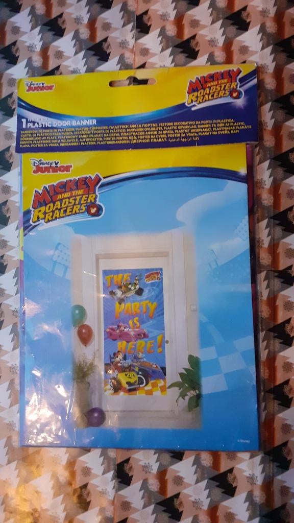 décoration de porte  Disney junior mickey 75x150 cm, Enlèvement ou Envoi, Mickey Mouse, Neuf, Image ou Affiche