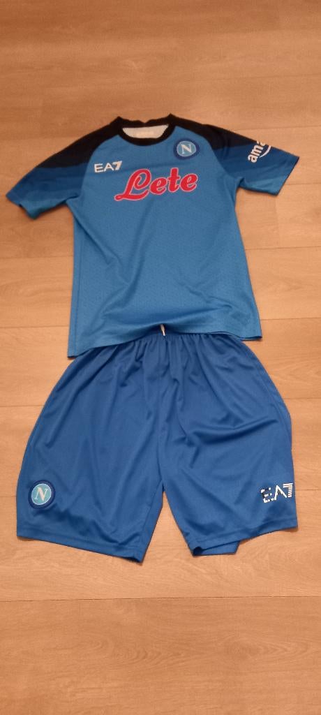Voetbaltenue Napoli, maat 12-13 jaar., Ophalen of Verzenden, Gebruikt