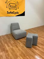 KOOZO ROBIN JUNIOR FAUTEUIL MET POEF / SofaCycle / LEVERING, Huis en Inrichting, Fauteuils, Ophalen of Verzenden, Zo goed als nieuw