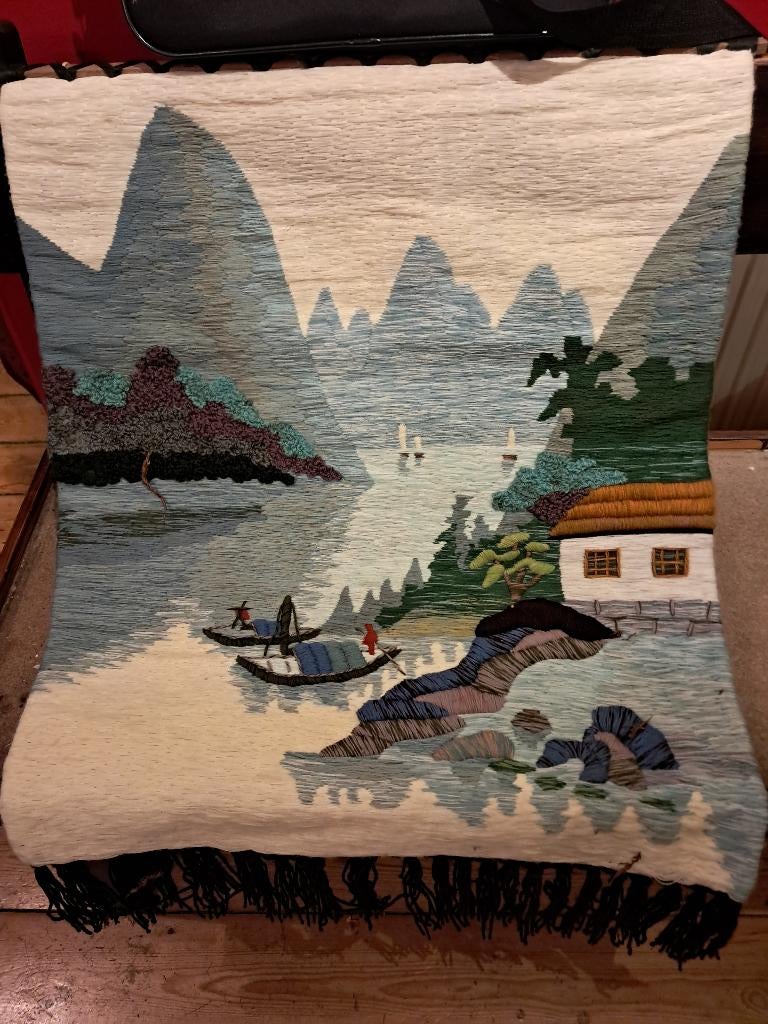 Tapisserie de décoration murale à suspension motif paysage., Vintage, Enlèvement, Comme neuf