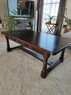 Table basse ancienne en bois avec 3 tables d'appoint, Enlèvement