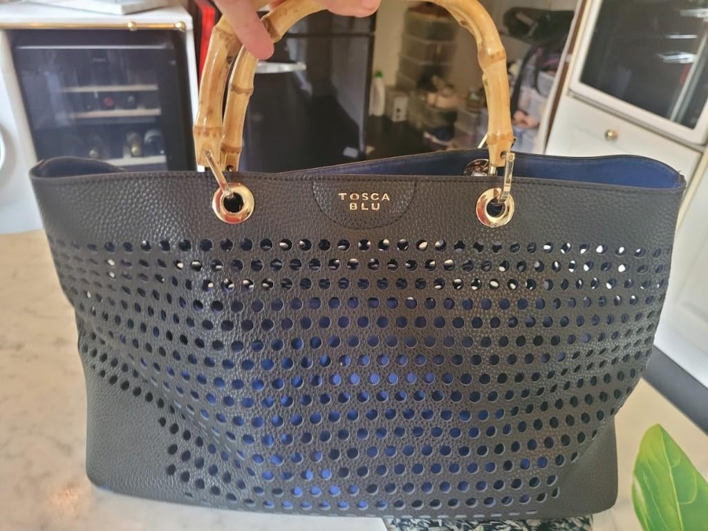 blauwe handtas, Ophalen of Verzenden, Zo goed als nieuw, Blauw, Handtas