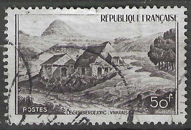 Francia 1949 - Yvert 843 - Mont Gerbier-de-Jonc (ST), Envoi, Affranchi