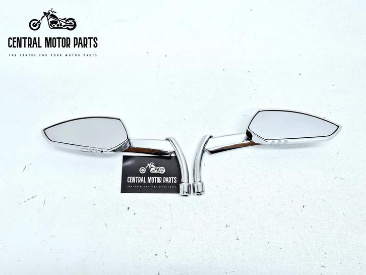 Chrome set Kuryakyn Scythe “Blades” Spiegels, Motoren, Onderdelen | Harley-Davidson, Gebruikt, Verzenden