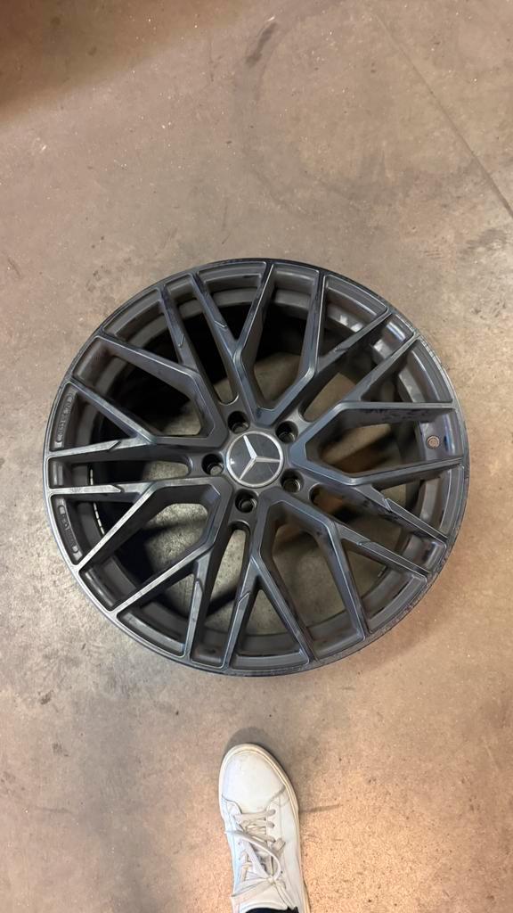 Te koop: Mercedes Benz velgen – 19 inch breedset (mat zwart), Auto-onderdelen, Banden en Velgen, Velg(en), 19 inch, Ophalen